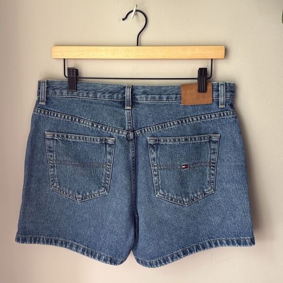 Tommy Hilfiger New Vintage High Waist Boyfriend Denim Y2K Shorts - Picture 3 of 6